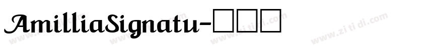 AmilliaSignatu字体转换