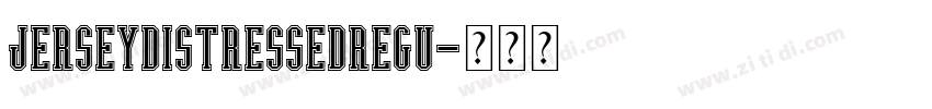 JerseyDistressedRegu字体转换