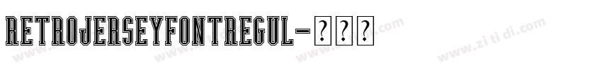 RetroJerseyFontRegul字体转换