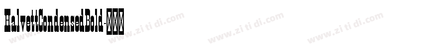 HalvettCondensedBold字体转换