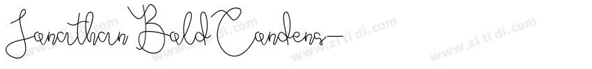 JonathanBoldCondens字体转换