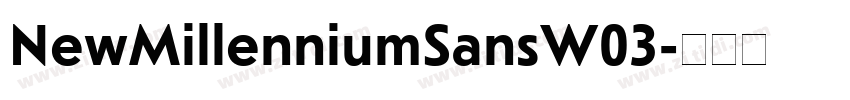 NewMillenniumSansW03字体转换