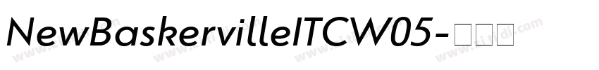 NewBaskervilleITCW05字体转换