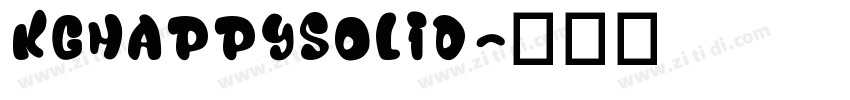 KGHAPPYSolid字体转换