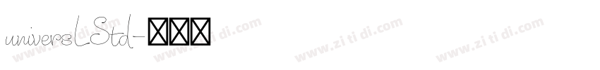 universLStd字体转换