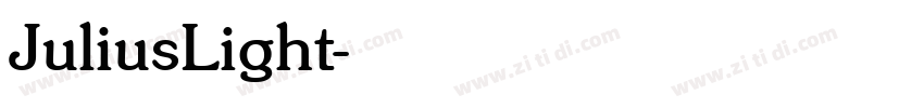 JuliusLight字体转换