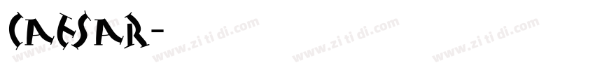 Caesar字体转换