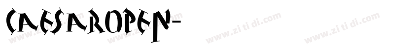 CaesarOpen字体转换