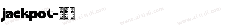 jackpot字体转换