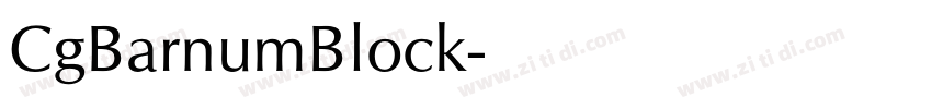 CgBarnumBlock字体转换