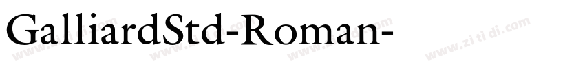 GalliardStd-Roman字体转换