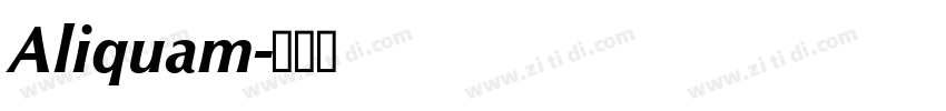 Aliquam字体转换