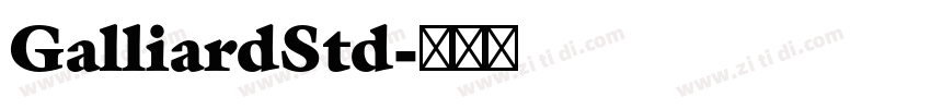 GalliardStd字体转换