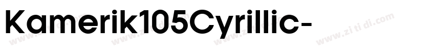 Kamerik105Cyrillic字体转换