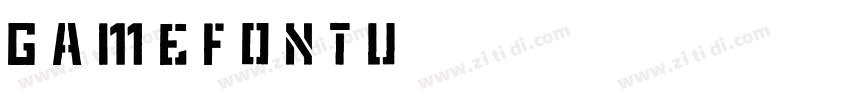 GameFontU字体转换