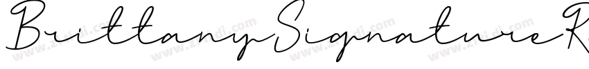 BrittanySignatureReg字体转换