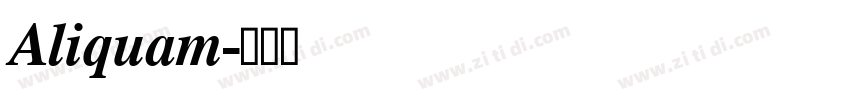 Aliquam字体转换