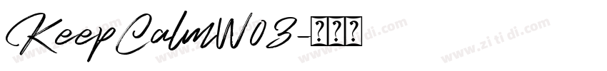 KeepCalmW03字体转换