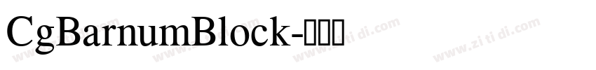 CgBarnumBlock字体转换