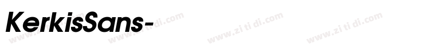 KerkisSans字体转换
