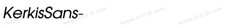 KerkisSans字体转换