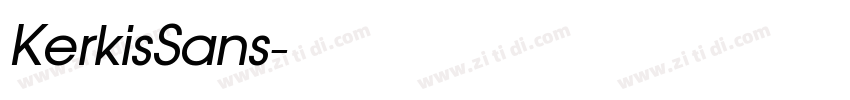 KerkisSans字体转换
