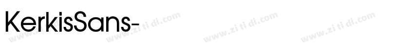 KerkisSans字体转换