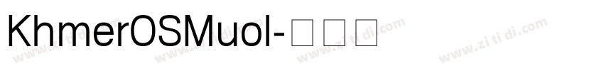 KhmerOSMuol字体转换