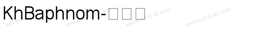 KhBaphnom字体转换