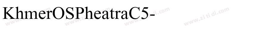 KhmerOSPheatraC5字体转换