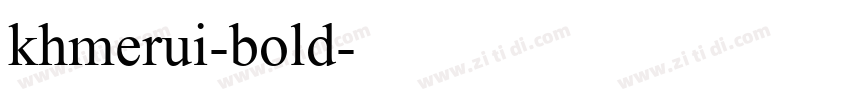khmerui-bold字体转换