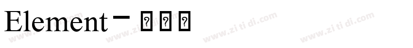 Element字体转换