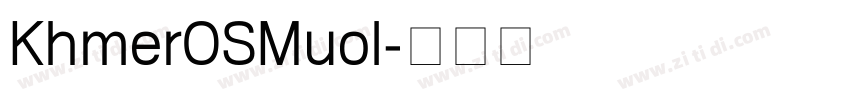 KhmerOSMuol字体转换
