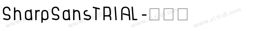 SharpSansTRIAL字体转换