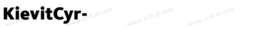 KievitCyr字体转换