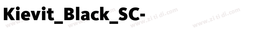 Kievit_Black_SC字体转换