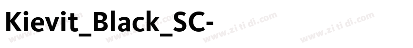 Kievit_Black_SC字体转换