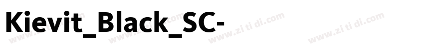 Kievit_Black_SC字体转换