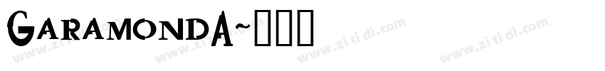 GaramondA字体转换
