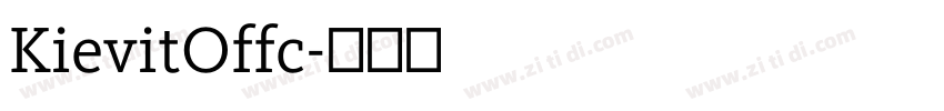 KievitOffc字体转换