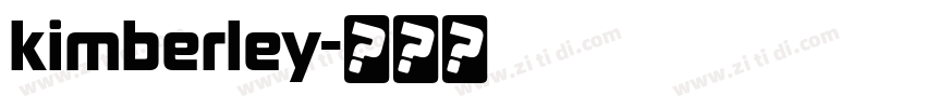 kimberley字体转换