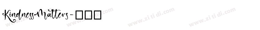 KindnessMatters字体转换