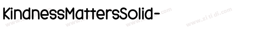 KindnessMattersSolid字体转换