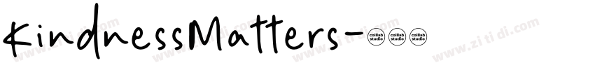 KindnessMatters字体转换