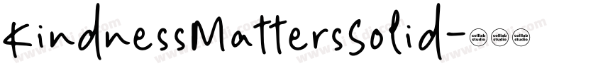 KindnessMattersSolid字体转换
