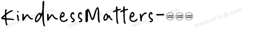 KindnessMatters字体转换