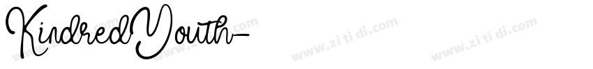 KindredYouth字体转换