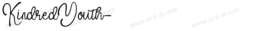 KindredYouth字体转换