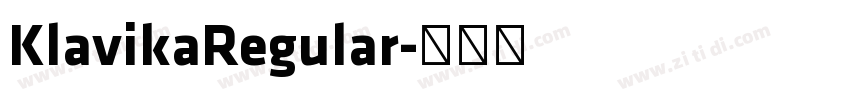 KlavikaRegular字体转换
