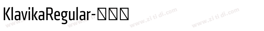 KlavikaRegular字体转换